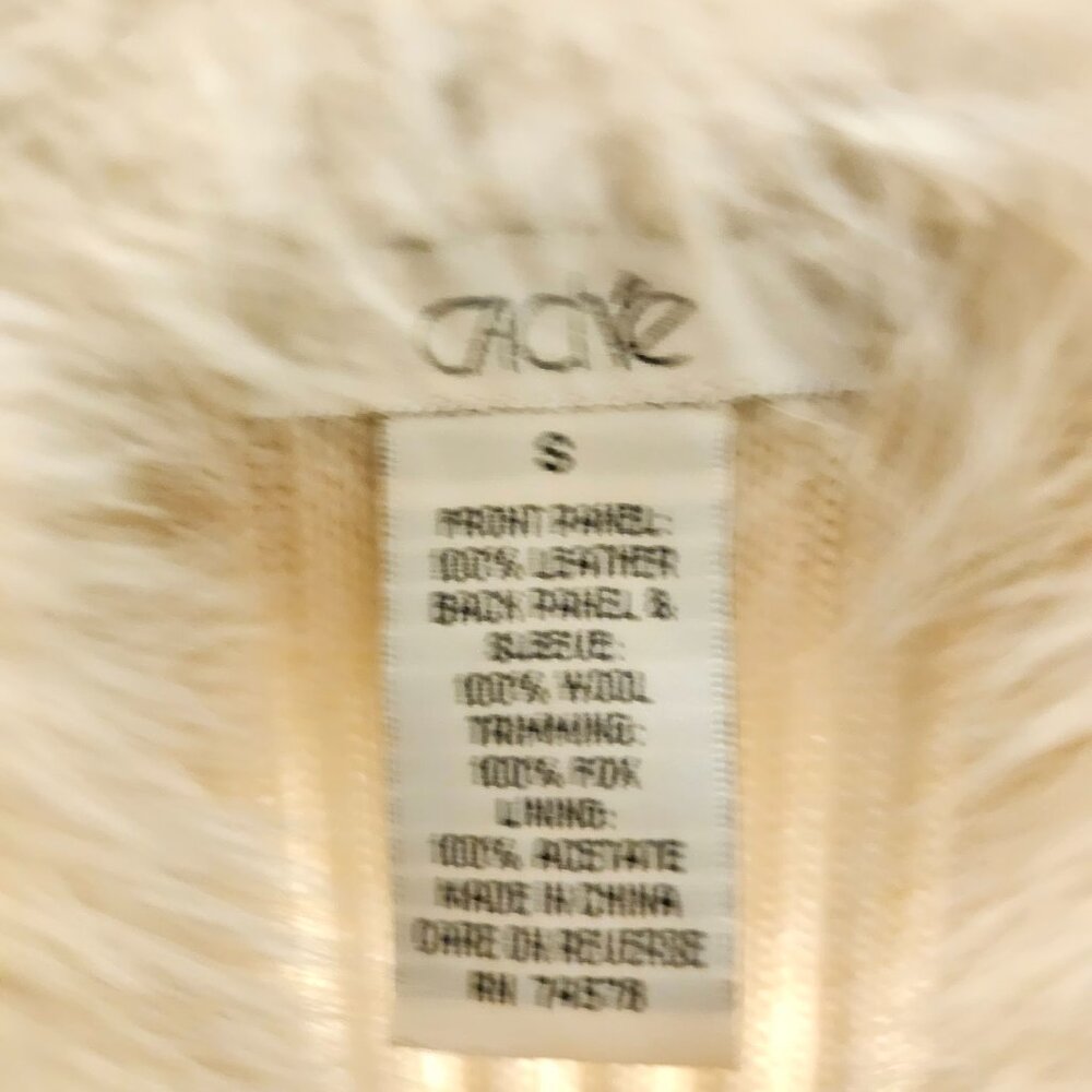 FOX FUR Lamb Skin LEATHER WOOL SNOWBUNNY Ski Jacket - Picture 3 of 14